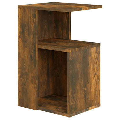 Side Table Smoked Oak 36X30X56 Cm Engineered Wood