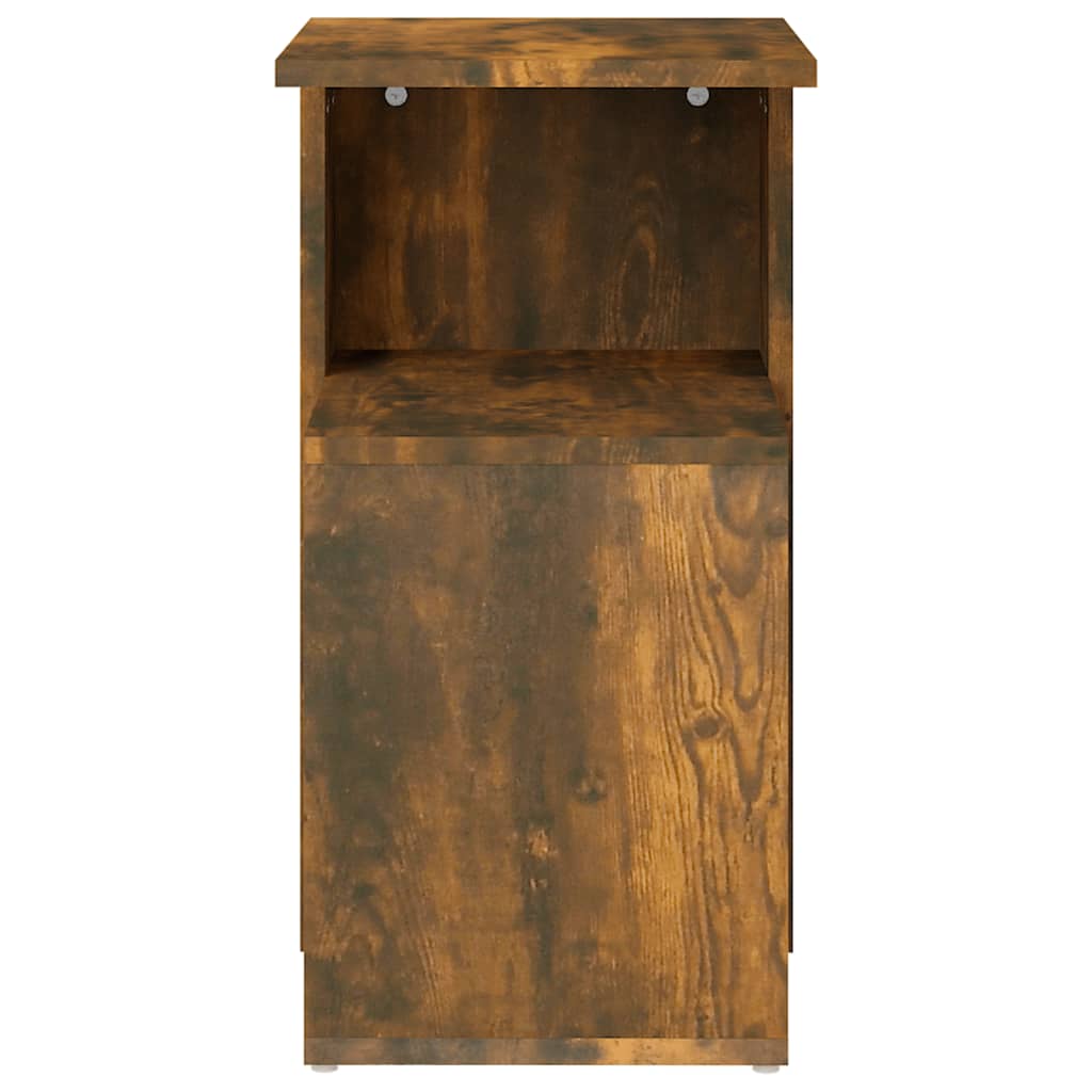 Side Table Smoked Oak 36X30X56 Cm Engineered Wood