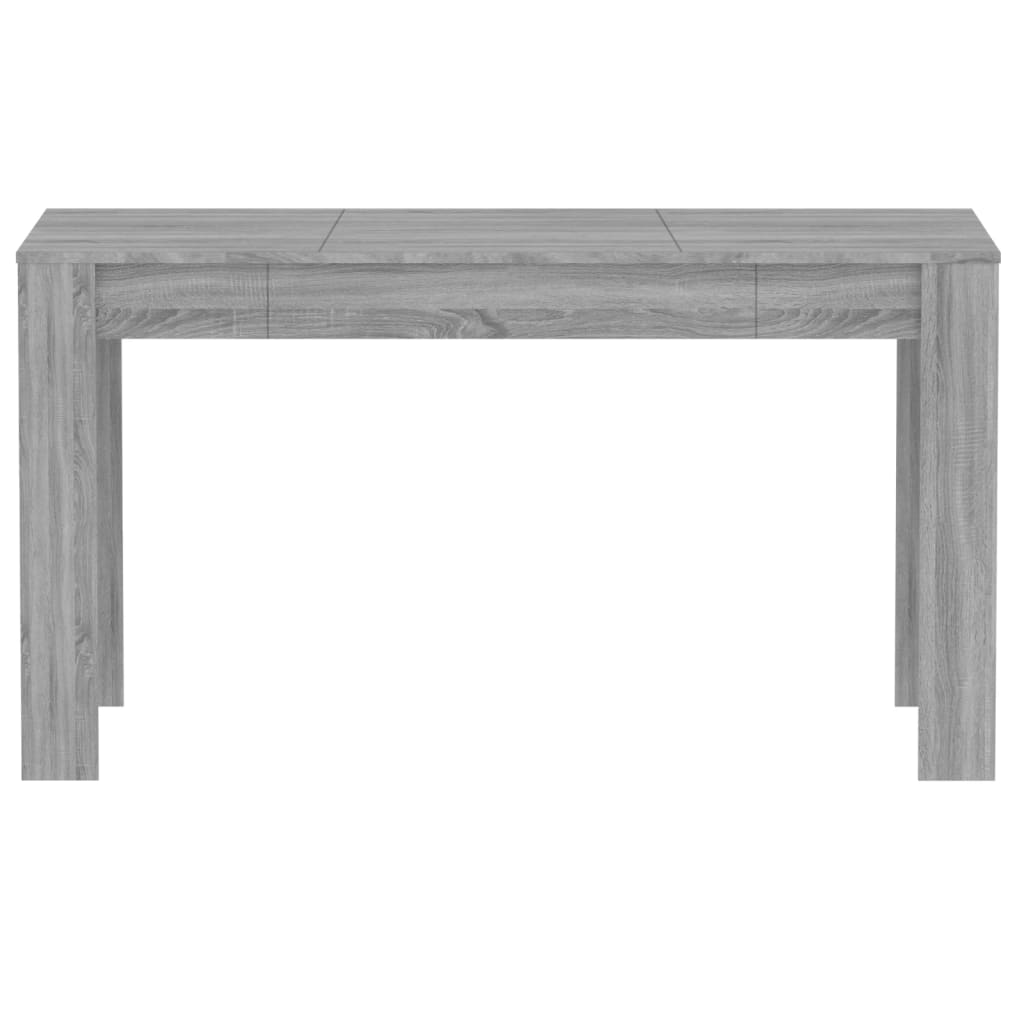 Dining Table Grey Sonoma 140X74.5X76 Cm Engineered Wood