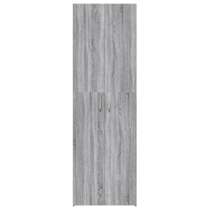 Office Cabinet Grey Sonoma 60X32X190 Cm Engineered Wood