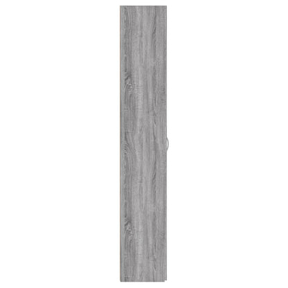 Office Cabinet Grey Sonoma 60X32X190 Cm Engineered Wood