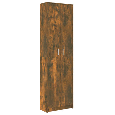 Hallway Wardrobe Smoked Oak 55X25X189 Cm Engineered Wood