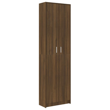 Hallway Wardrobe Brown Oak 55X25X189 Cm Engineered Wood