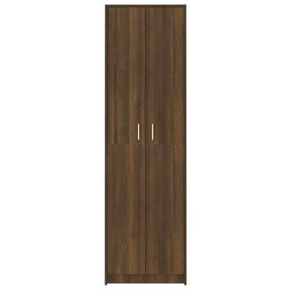 Hallway Wardrobe Brown Oak 55X25X189 Cm Engineered Wood