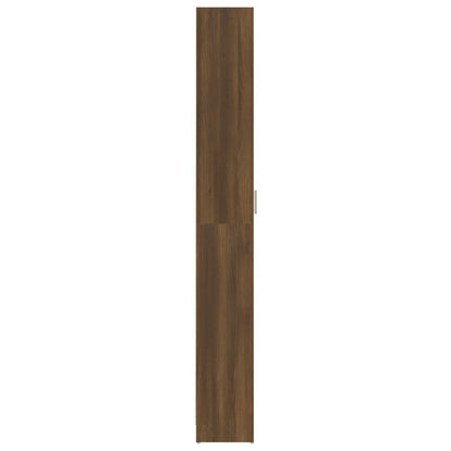 Hallway Wardrobe Brown Oak 55X25X189 Cm Engineered Wood