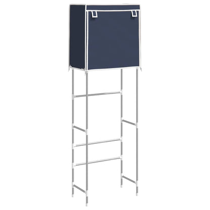 2-Tier Storage Rack Over Toilet Blue 56X30X170 Cm Iron