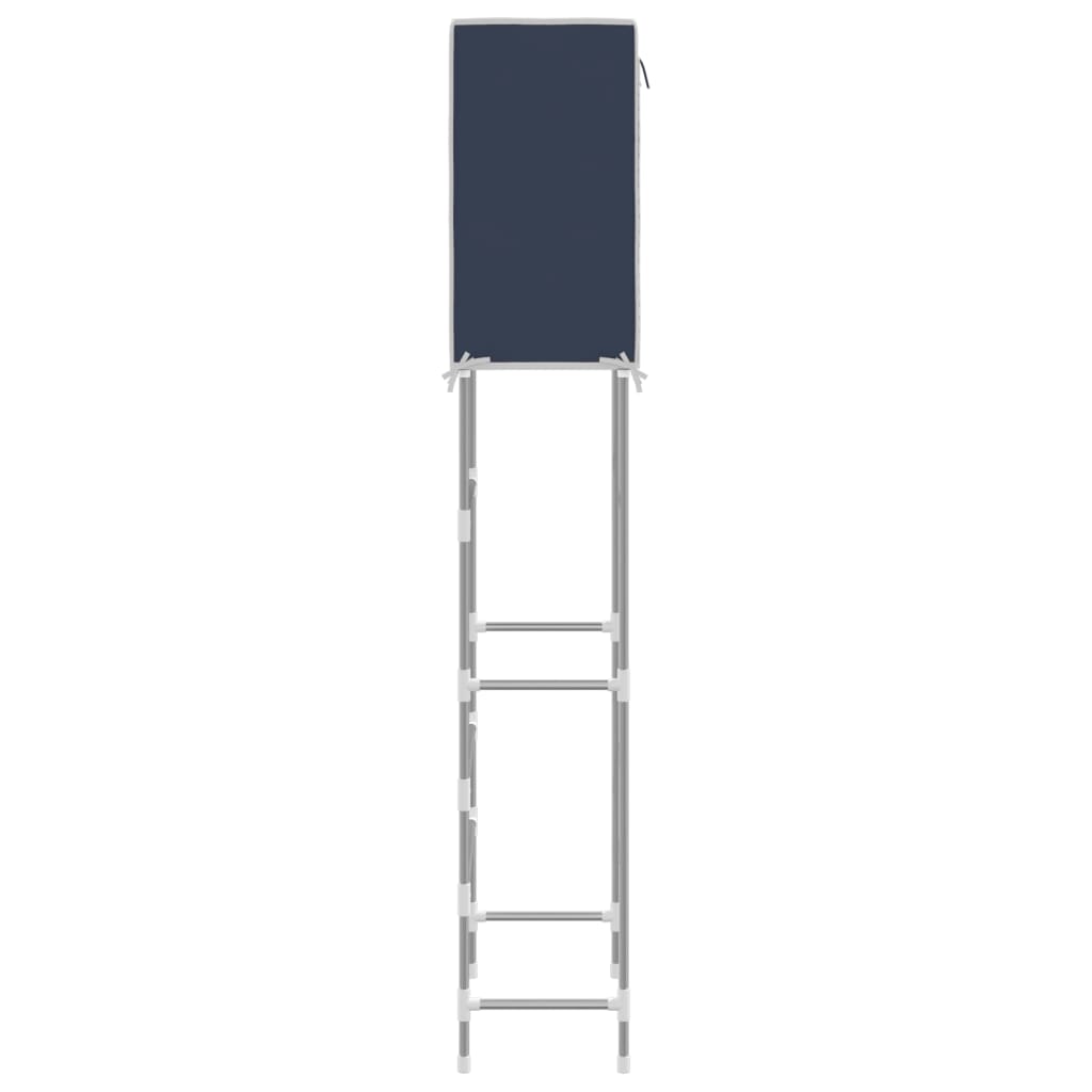 2-Tier Storage Rack Over Toilet Blue 56X30X170 Cm Iron