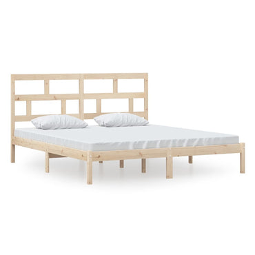 Bed Frame 180X200 Cm Super King Size Solid Wood