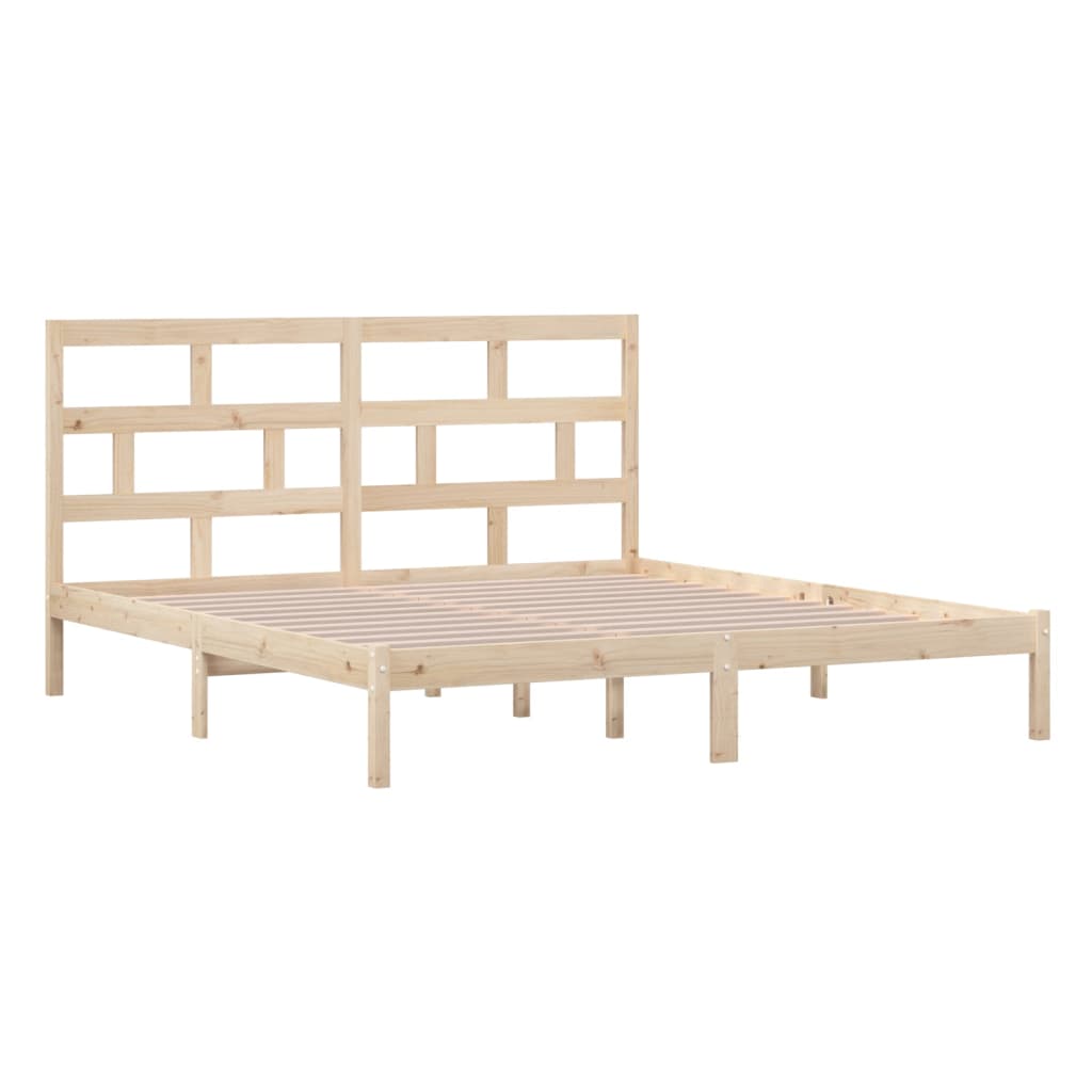 Bed Frame 180X200 Cm Super King Size Solid Wood