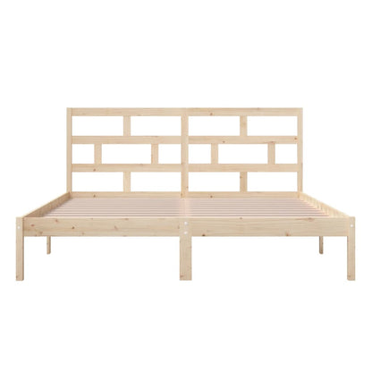 Bed Frame 180X200 Cm Super King Size Solid Wood