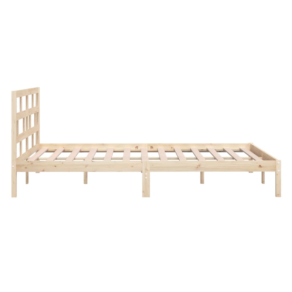 Bed Frame 180X200 Cm Super King Size Solid Wood