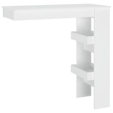 Wall Bar Table White 102X45X103.5 Cm Engineered Wood