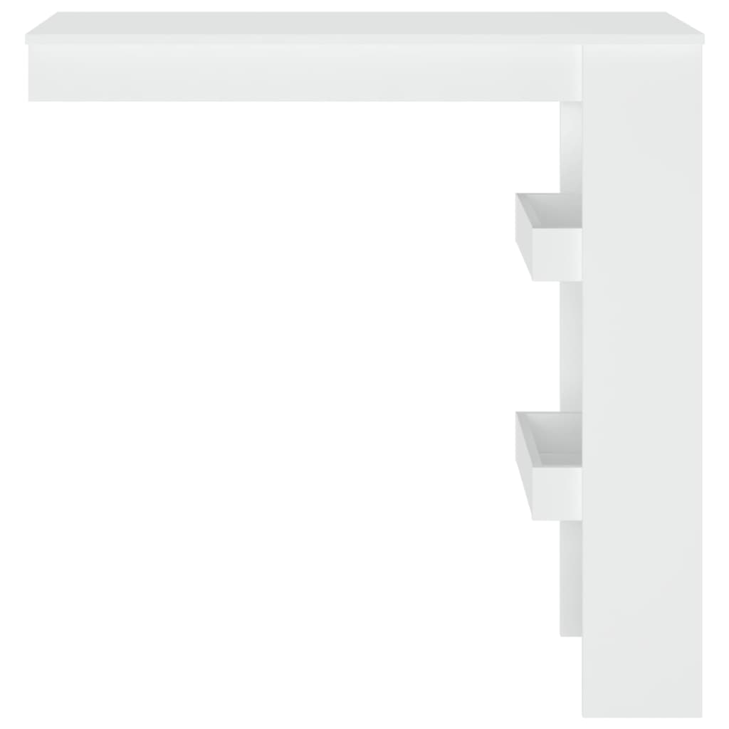 Wall Bar Table White 102X45X103.5 Cm Engineered Wood