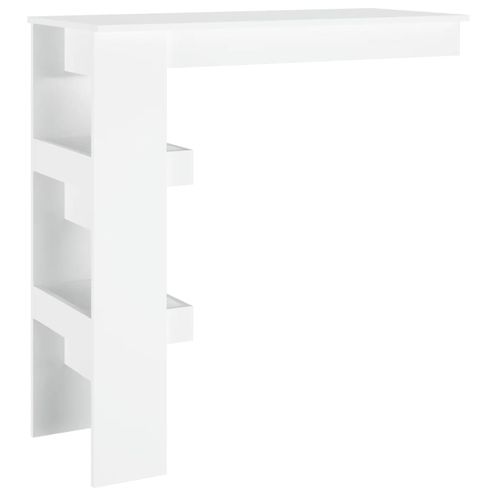 Wall Bar Table White 102X45X103.5 Cm Engineered Wood