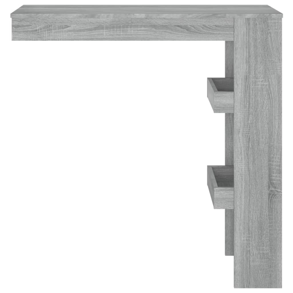 Wall Bar Table Grey Sonoma 102X45X103.5 Cm Engineered Wood