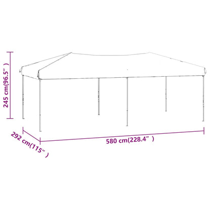 Folding Party Tent Blue 3X6 M