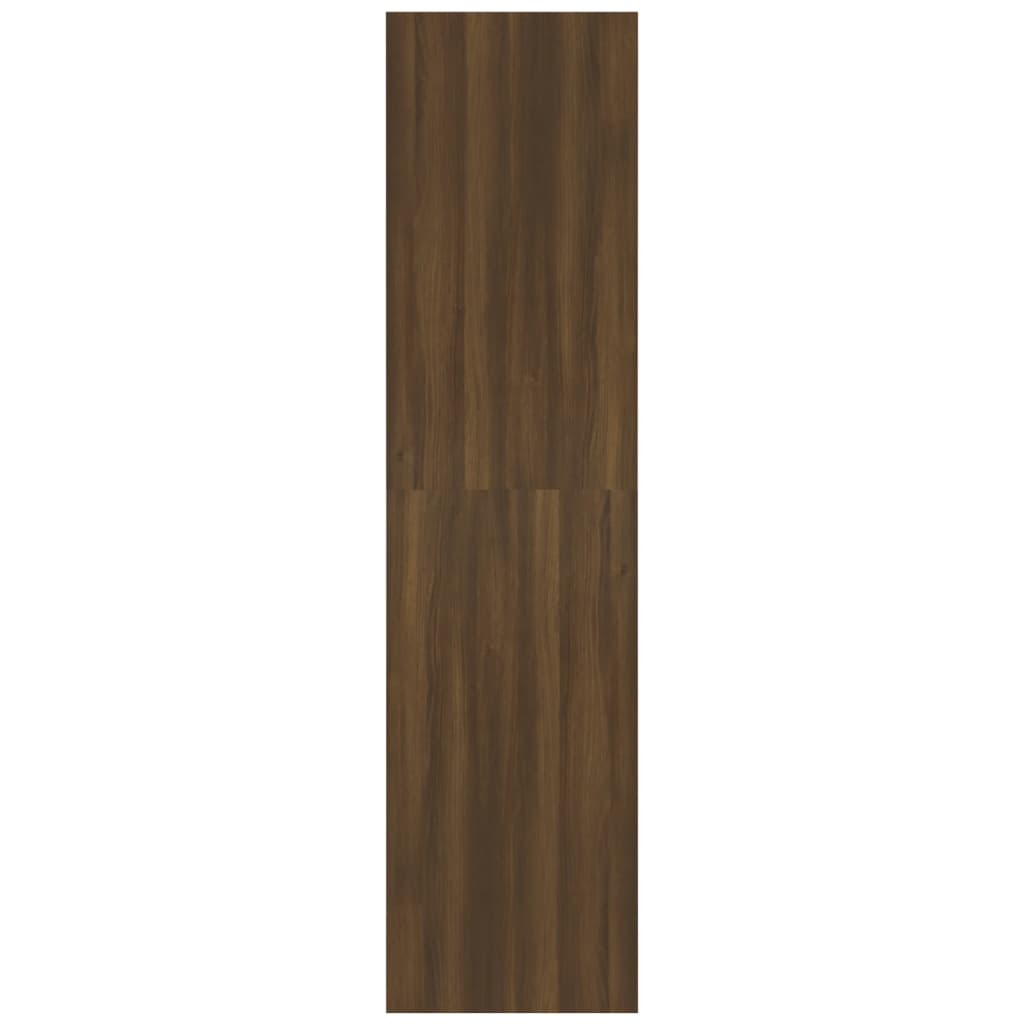 Wardrobe Brown Oak 100X50X200 Cm Engineered Wood