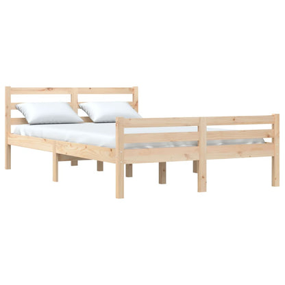 Bed Frame Solid Wood 120X190 Cm Small Double