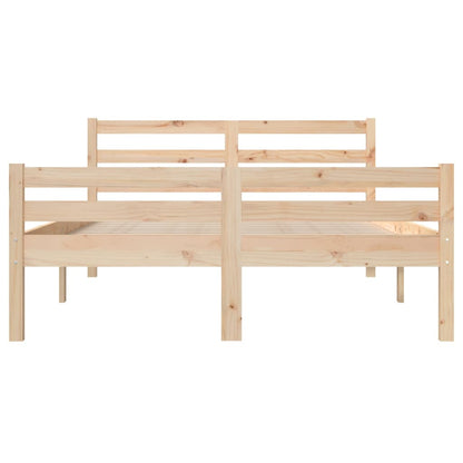 Bed Frame Solid Wood 120X190 Cm Small Double