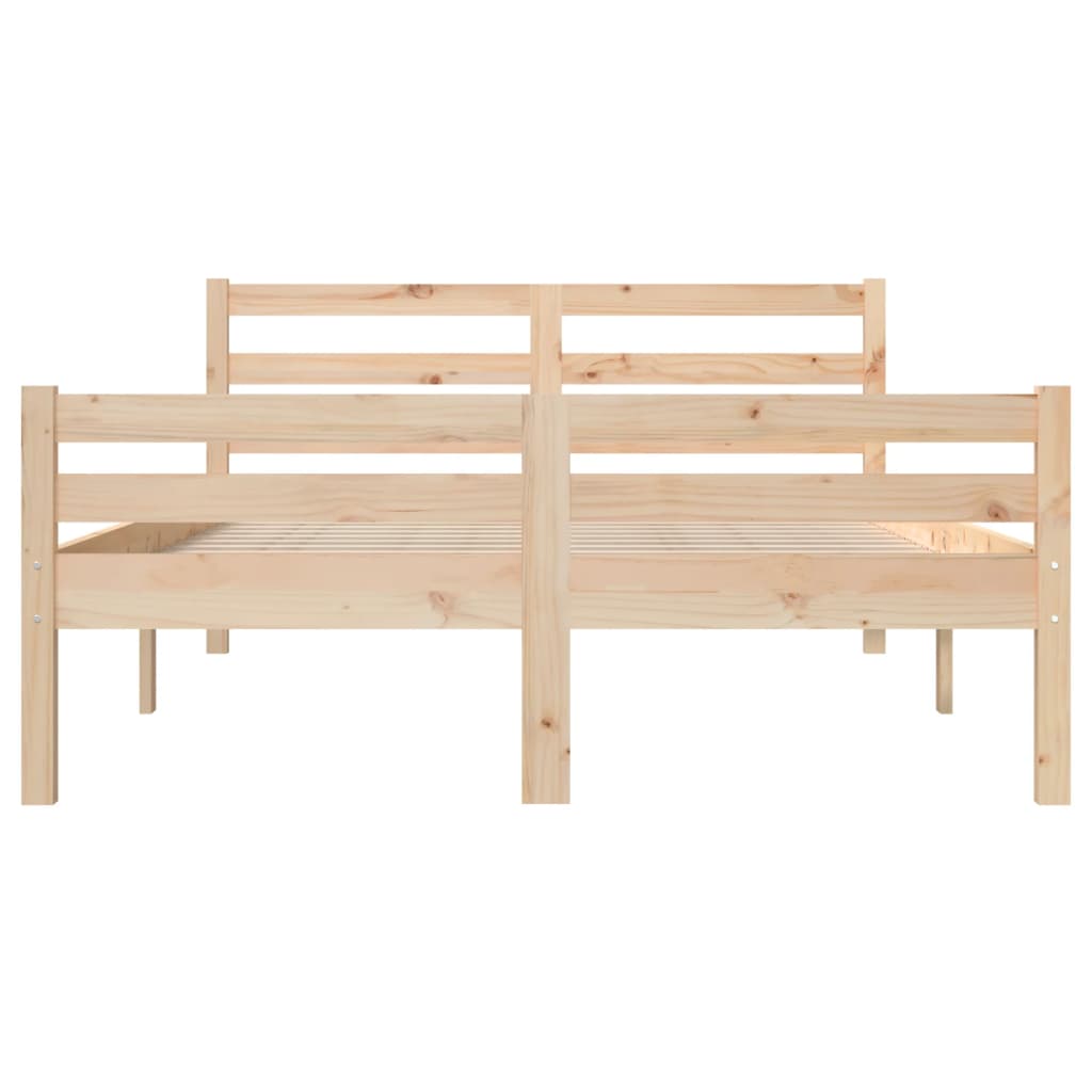 Bed Frame Solid Wood 150X200 Cm King Size