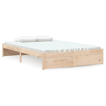 Bed Frame Solid Wood 120X190 Cm Small Double