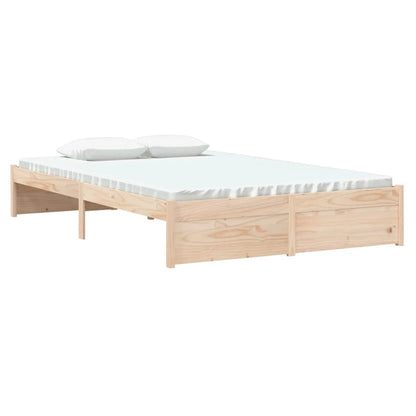 Bed Frame Solid Wood 120X190 Cm Small Double