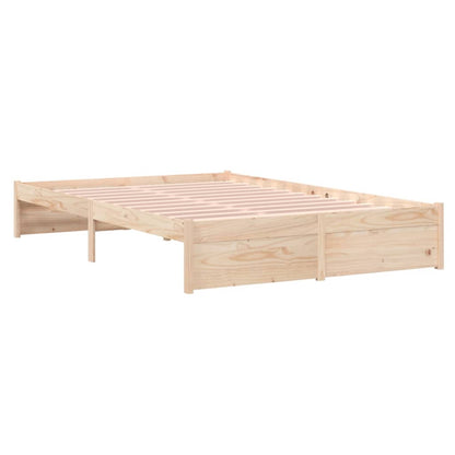 Bed Frame Solid Wood 120X190 Cm Small Double