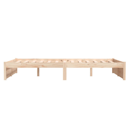 Bed Frame Solid Wood 120X190 Cm Small Double