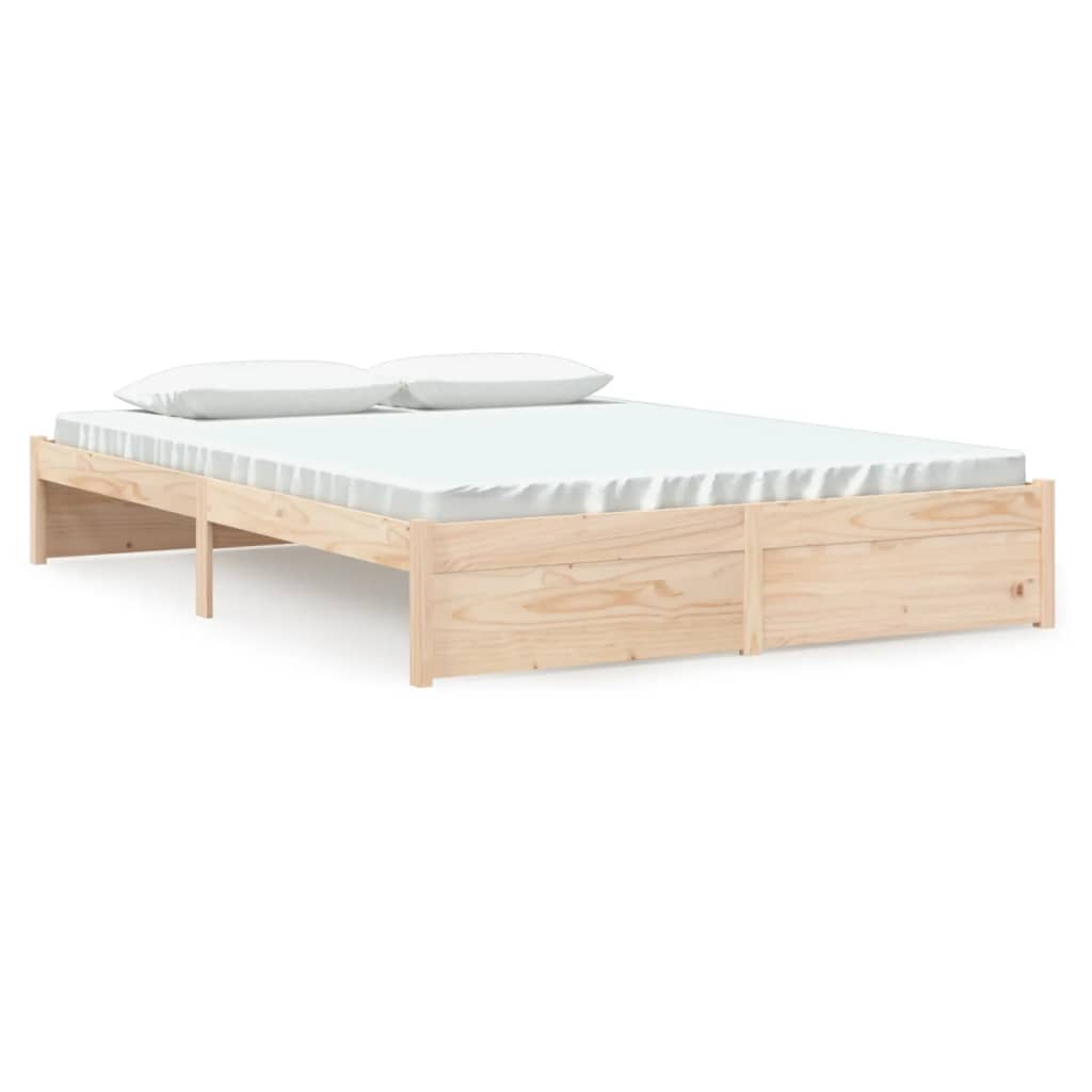 Bed Frame Solid Wood 150X200 Cm King Size