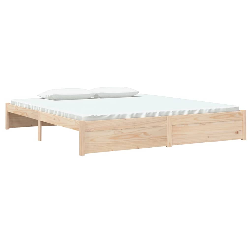 Bed Frame Solid Wood 180X200 Cm Super King Size