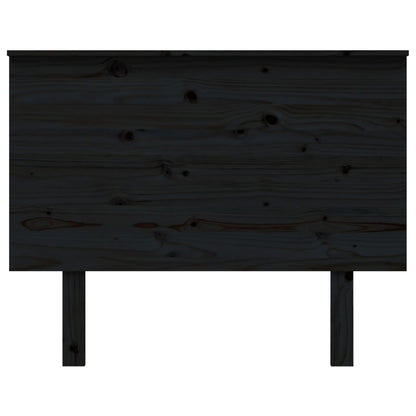 Bed Headboard Black 104X6X82.5 Cm Solid Wood Pine