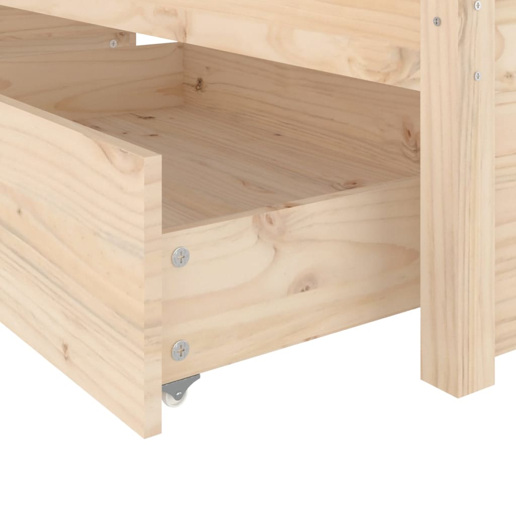 Bed Frame With Drawers 120X190 Cm Small Double