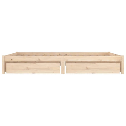 Bed Frame With Drawers 150X200 Cm King Size