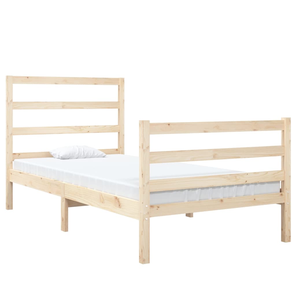 Bed Frame Without Mattress Solid Wood Single