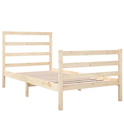 Bed Frame Without Mattress Solid Wood Single