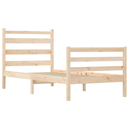 Bed Frame Without Mattress Solid Wood Pine 100X200 Cm