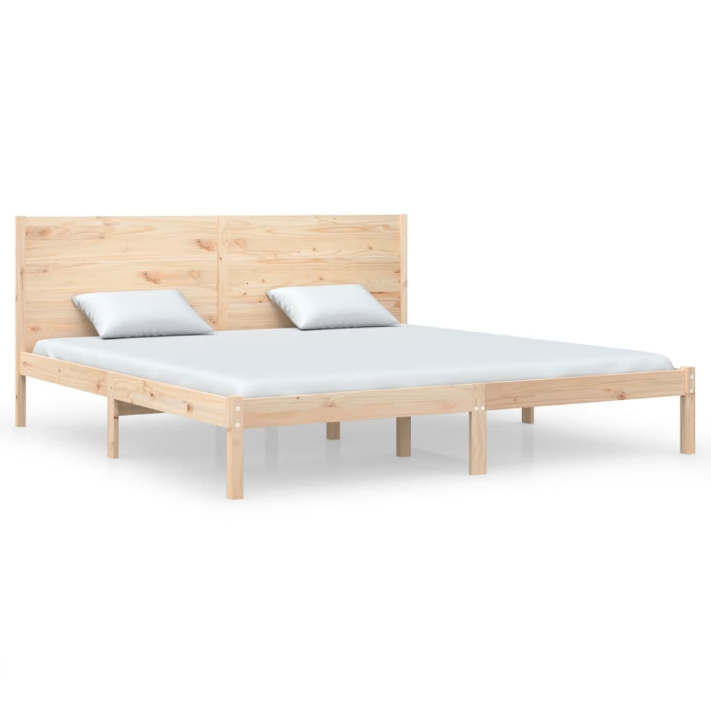 Bed Frame Without Mattress 180X200 Cm Super King Solid Wood