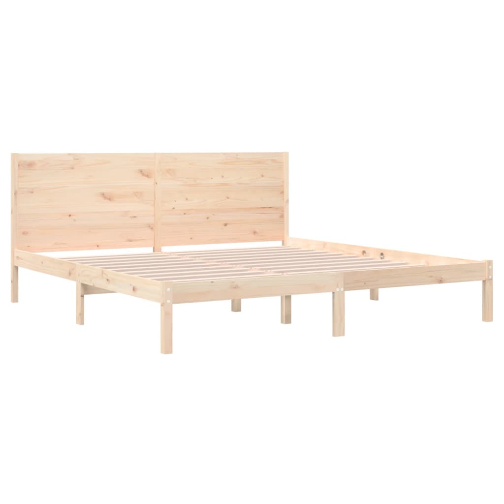 Bed Frame Without Mattress 180X200 Cm Super King Solid Wood