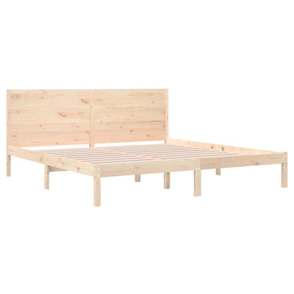 Bed Frame Without Mattress 180X200 Cm Super King Solid Wood