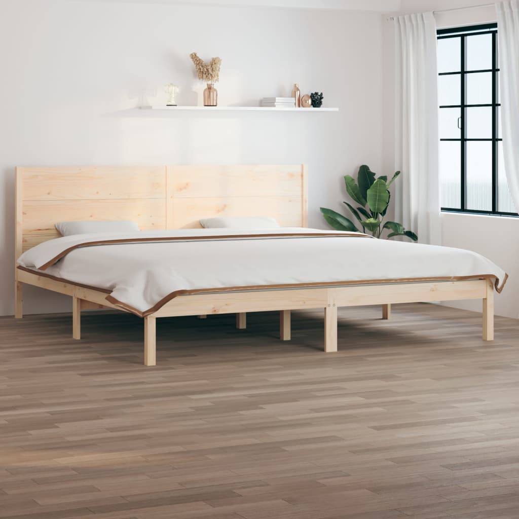 Bed Frame Without Mattress 180X200 Cm Super King Solid Wood