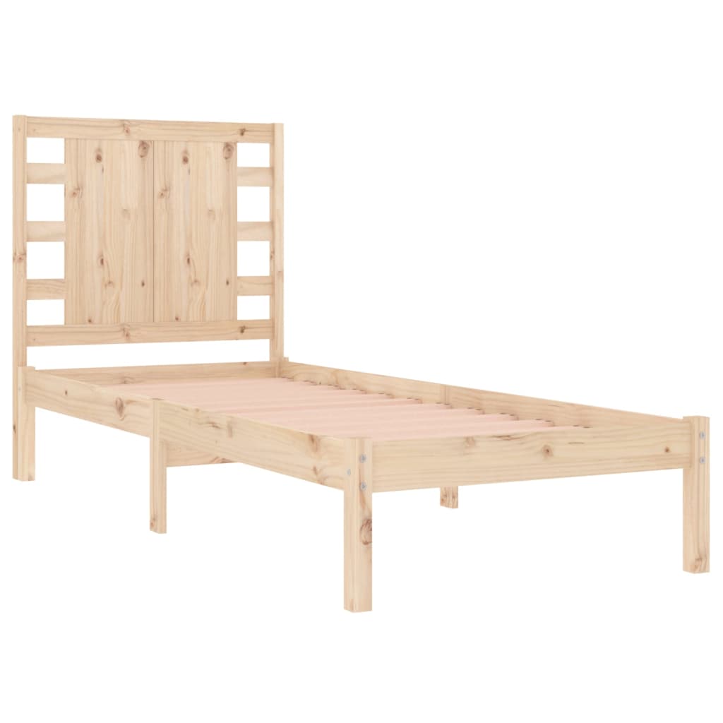 Bed Frame Without Mattress 75X190 Cm Small Single Solid Wood