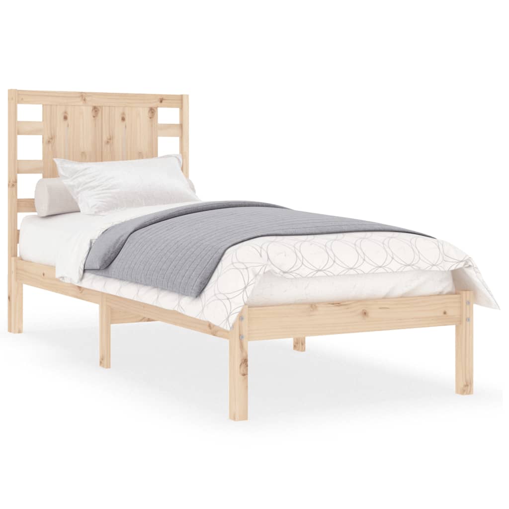 Bed Frame Without Mattress 90X190 Cm Single Solid Wood