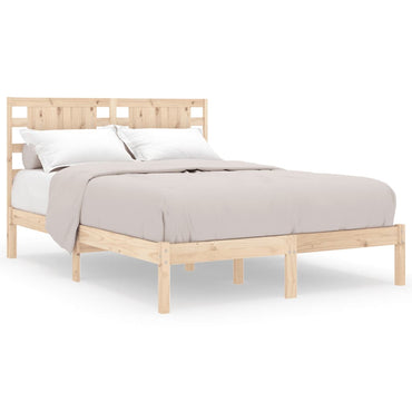 Bed Frame Without Mattress 120X190 Cm Small Double Solid Wood