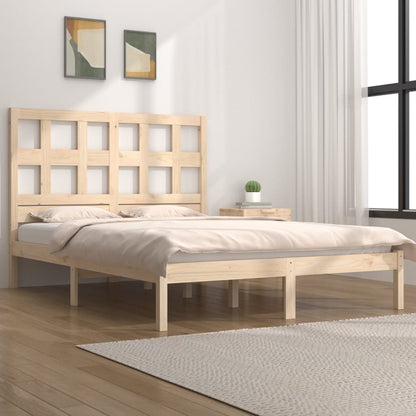 Bed Frame Solid Wood Pine 180X200 Cm Super King Size