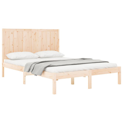 Bed Frame Without Mattress 160X200 Cm Solid Wood Pine