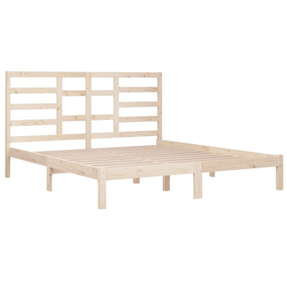 Bed Frame Without Mattress Solid Wood 200X200 Cm