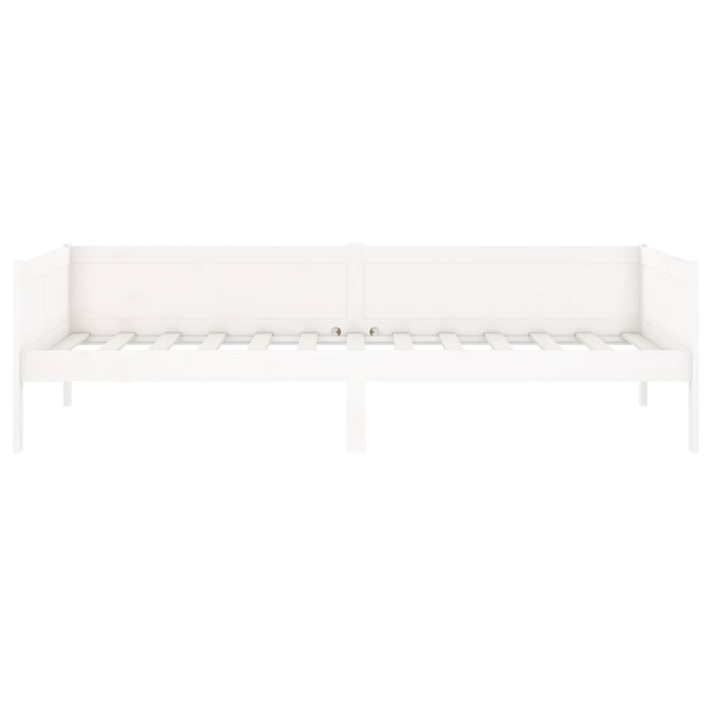 Day Bed White Solid Wood Pine 90X190 Cm