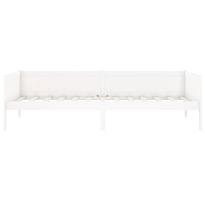 Day Bed White Solid Wood Pine 90X190 Cm