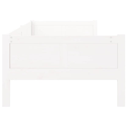 Day Bed White Solid Wood Pine 90X190 Cm