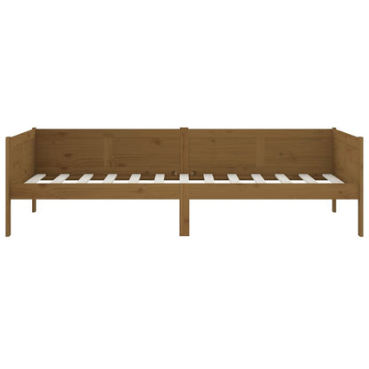 Day Bed Honey Brown Solid Wood Pine 90X190 Cm